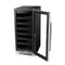 Whynter Whynter BWR-308SB 15 inch Built-In 33 Bottle Undercounter Stainless Steel Wine Refrigerator with Reversible Door, Digital Control, Lock and Carbon Filter