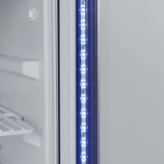 Whynter Whynter Freestanding 10.6 cu. ft. Stainless Steel Commercial Beverage Merchandiser with Superlit Door and Lock -White