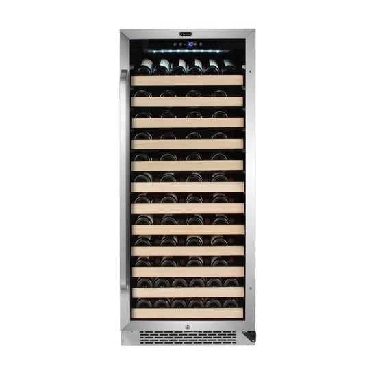 Whynter Wine Refrigerators Built in and Free Standing 100 Bottle Built-in Stainless Steel Compressor Wine Refrigerator