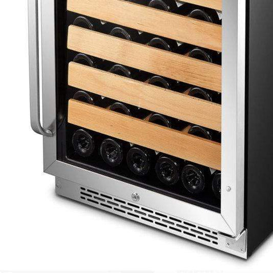 Whynter Wine Refrigerators Built in and Free Standing Whynter 24" Built-In Stainless Steel 54 Bottle Wine Refrigerator Coole