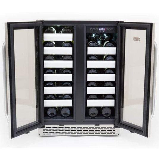 Whynter Wine Refrigerators - Elite Series with Seamless Stainless Steel Doors Whynter Elite 40 Bottle Seamless Stainless Steel Door Dual Zone Built-in Wine Refrigerator