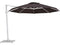 Woodline Cantilever Umbrellas Black Woodline Shade Solutions Pavone Aluminum Cantilever 11.5' Octagon Crank Lift Umbrella