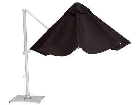 Woodline Cantilever Umbrellas Woodline Shade Solutions Pavone Aluminum Cantilever 11.5' Octagon Crank Lift Umbrella