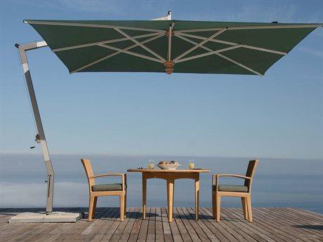 Woodline Cantilever Umbrellas Woodline Shade Solutions Pendulum Aluminum Cantilever 13.1' Octagon Crank Lift Umbrella