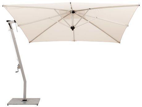 Woodline Cantilever Umbrellas Woodline Shade Solutions Pendulum Aluminum Cantilever 13.1' x 9.8' Rectangular Crank Lift Umbrella