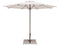 Woodline Table Umbrellas Natural Woodline Shade Solutions Storm Aluminum 11.5' Octagon Pulley Lift Umbrella