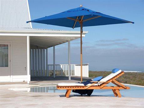 Woodline Table Umbrellas True Blue Woodline Shade Solutions Safari Eucalyptus Pully Lift 9.8' Square Umbrella (1.9'' Center Pole)