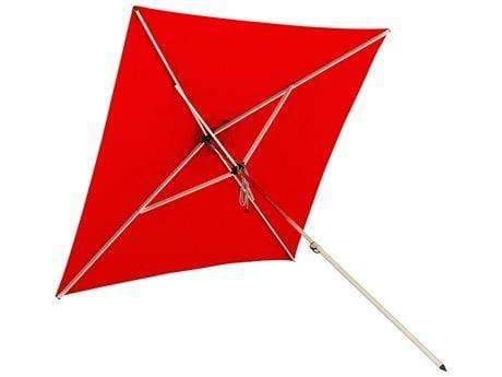 Woodline Table Umbrellas Woodline Shade Solutions Swift Stainless Steel Telescopic 6.6' Square Pulley Lift Umbrella