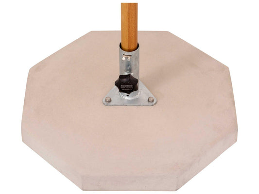 Woodline Umbrella Base Woodline Shade Solutions Concrete Slab Base Kit with Galvanized Tube (66 Lbs)