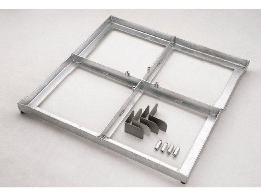 Woodline Umbrella Base Woodline Shade Solutions Paver Frame Base with Picolllo Spigot Galvanized