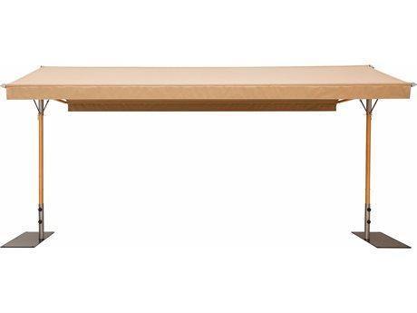 Woodline Umbrellas Heather Woodline Shade Solutions Papillon 15.1' x 9.8' Rectangular Pavilion (Stainless Steel Marine Polish Poles)