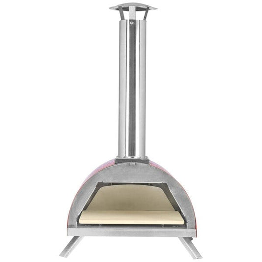 WPPO Outdoor Pizza Oven WPPO WKE-01-RED Le Peppe Red Portable Wood Fire Outdoor Pizza Oven