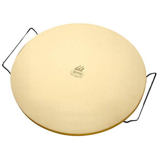 WPPO WPPO - Round Cordierite Pizza Stone with Handles | WKST-15R