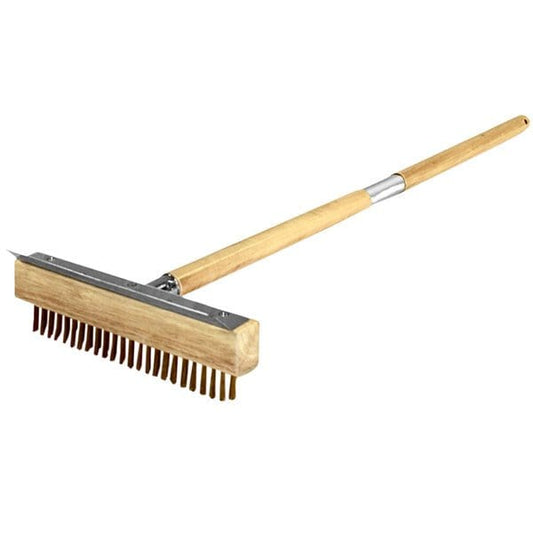 WPPO WPPO -WPPO Pizza Oven Brush With Scraper and Wooden Handle | WKBA-47W