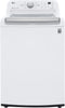 LG - 5 cu. ft. Large Capacity Top Load Washer with Impeller, NeveRust Drum, TurboDrum Technology in White - WT7150CW