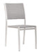 ZOU Outdoor Dining Seating ZOU - Metropolitan Armless Chair (Set of 2) Gray & Silver | 701866