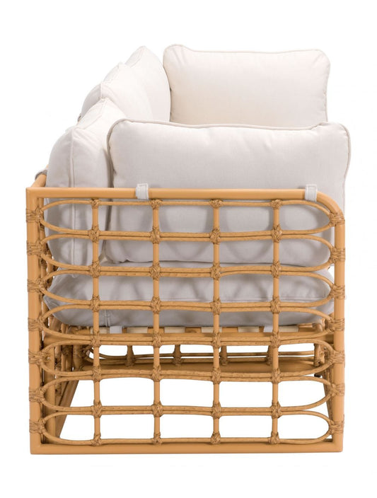 ZOU Outdoor Living Seating ZOU - Kapalua Corner Chair Beige & Natural | 703957