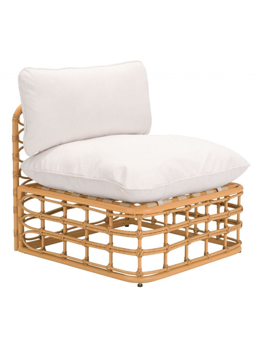 ZOU Outdoor Living Seating ZOU - Kapalua Middle Chair Beige & Natural | 703958