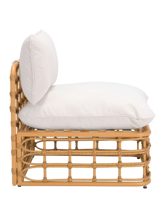 ZOU Outdoor Living Seating ZOU - Kapalua Middle Chair Beige & Natural | 703958
