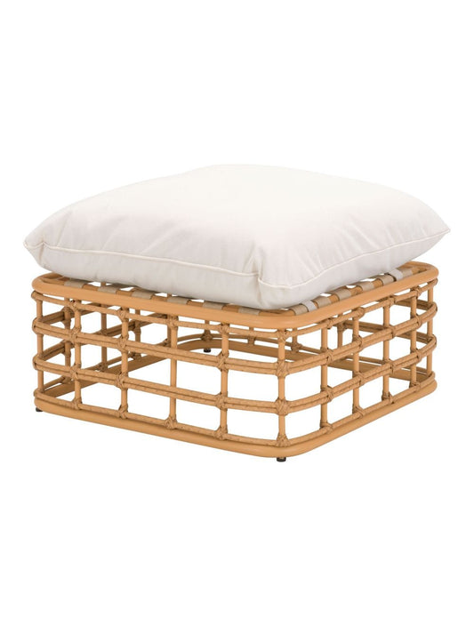 ZOU Outdoor Living Seating ZOU - Kapalua Ottoman Beige & Natural | 703959