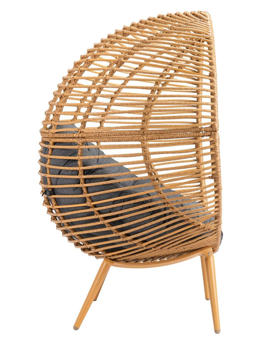 ZOU Outdoor Living Seating ZOU - Kelley Accent Chair Gray & Natural | 703979