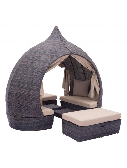 ZOU Outdoor Living Seating ZOU - Majorca Daybed Brown & Beige | 703603