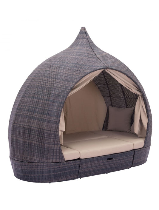 ZOU Outdoor Living Seating ZOU - Majorca Daybed Brown & Beige | 703603