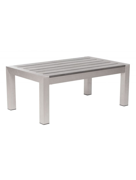 ZOU Outdoor Living Tables ZOU - Cosmopolitan Coffee Table Gray & Silver | 701860