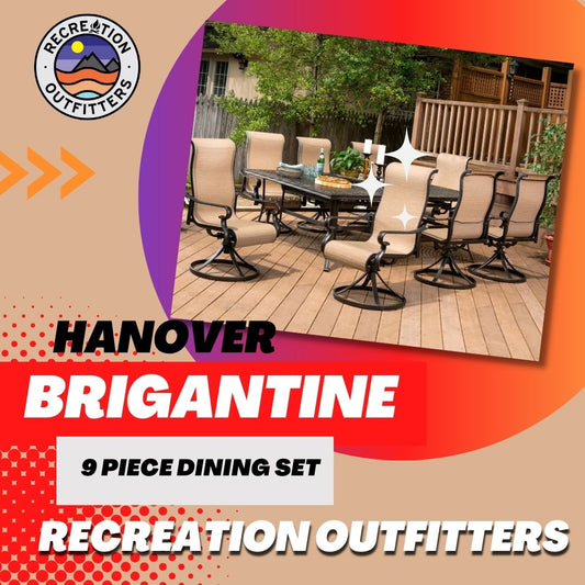 9 piece Outdoor Dining Set - Hanover Brigantine Collection - available at Recreation Outfitters
