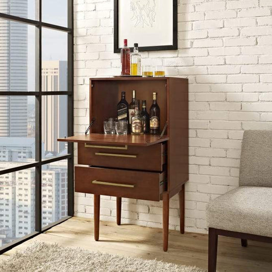 Timeless Elegance: Discovering the Crosley Furniture Everett Spirit Cabinet Mahogany at Recreation Outfitters