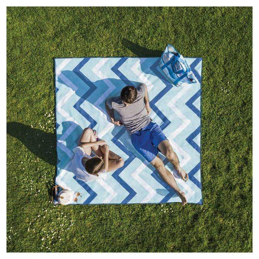 Unveiling the Magic of CGEAR SandLite Mat L - Blue Zig Zag: Your Perfect Outdoor Companion from Recreation Outfitters