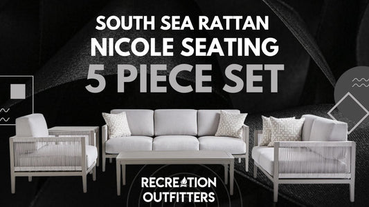 South Sea Rattan - Nicole Seating | 5 Piece Outdoor Conversation Set | 72500 - Available at Recreation Outfitters