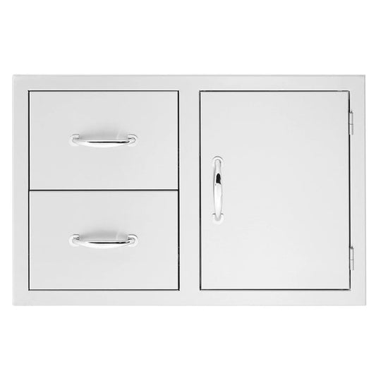 TruFlame - 36" 2-Drawer & Access Door Combo | TF-DC2-36