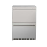 TruFlame - 24" 5.3C Deluxe Outdoor Rated 2-Drawer Fridge | TF-RFR-24DR2