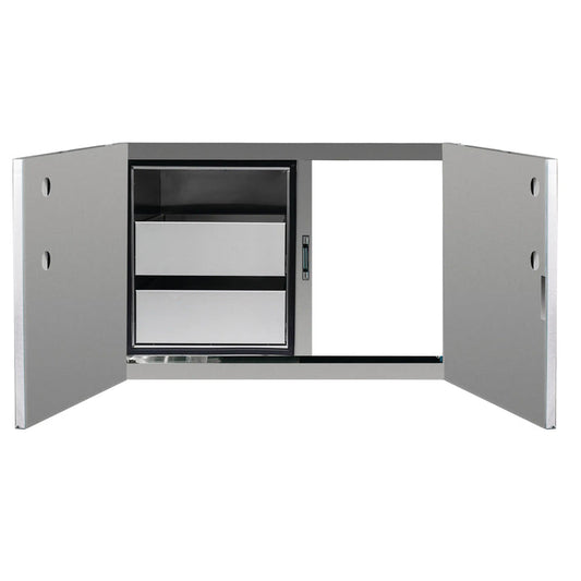 TruFlame - 36" 2-Drawer Dry Storage Pantry & Access Door Combo | TF-DP-36AC