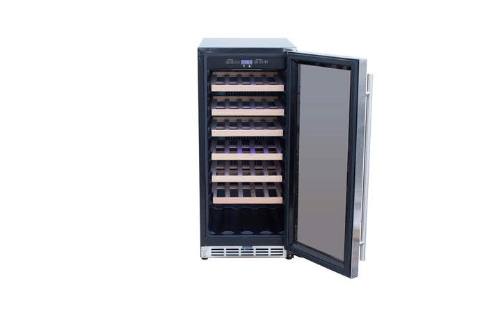 TruFlame - 15" Outdoor Rated Wine Cooler | TF-RFR-15W