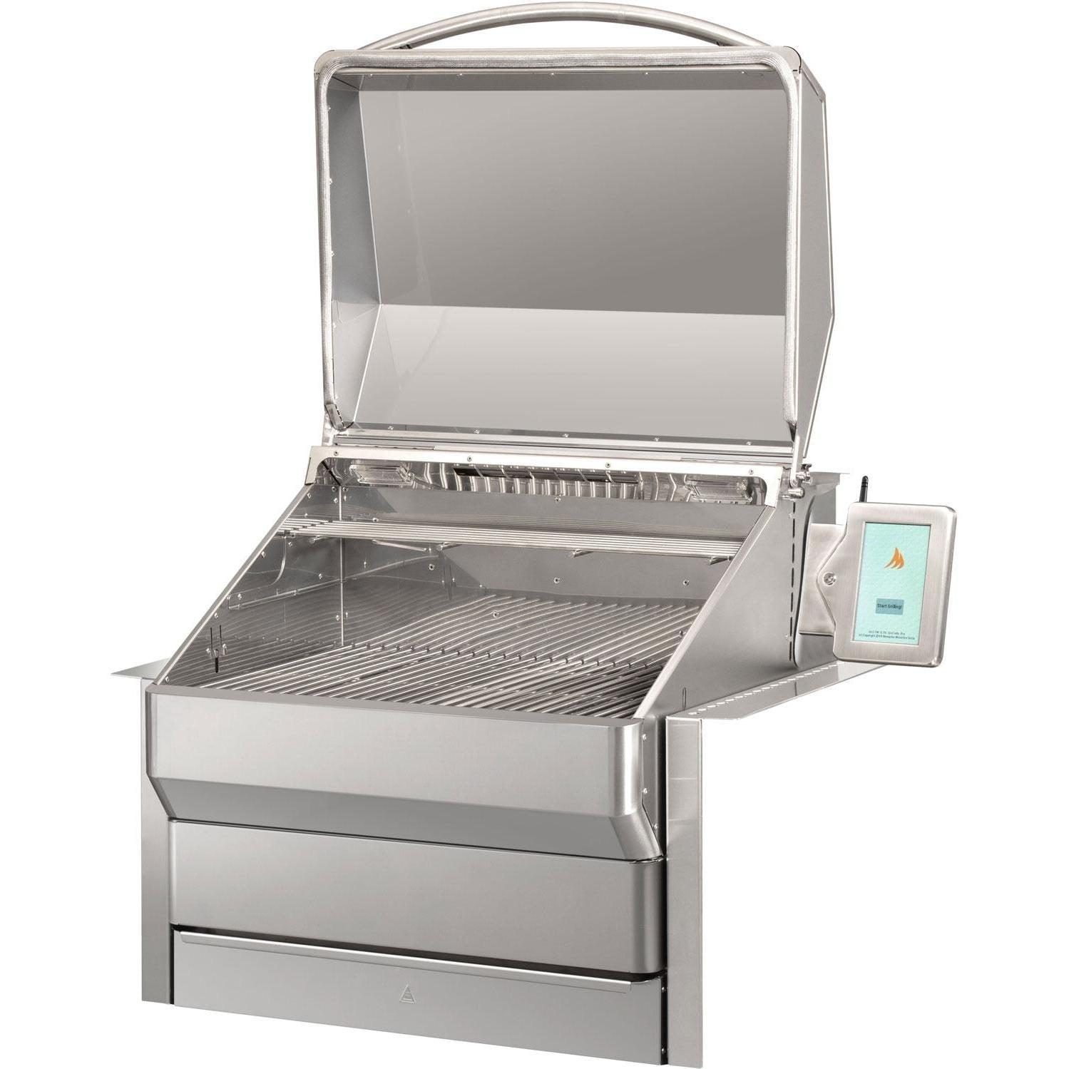 Memphis Grills - Pro ITC3 Wi-Fi Monitored 28-Inch 304 Stainless Steel Built-In Pellet Grill - VGB0001S