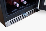 TruFlame - 15" Outdoor Rated Dual Zone Wine Cooler | TF-RFR-15WD