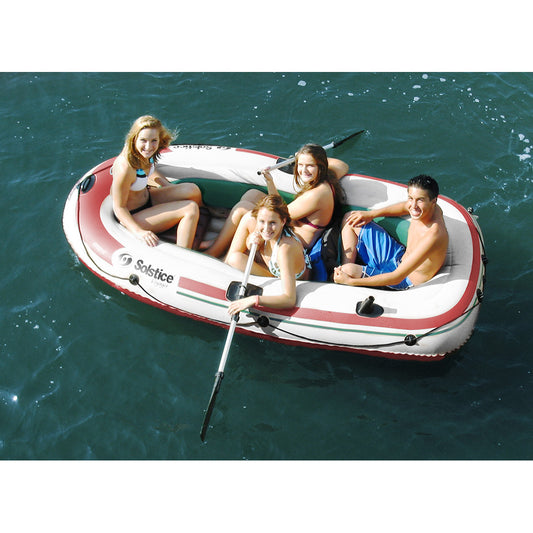 Solstice Watersports - Voyager 4-Person Inflatable Boat Kit w/Oars  Pump [30401]