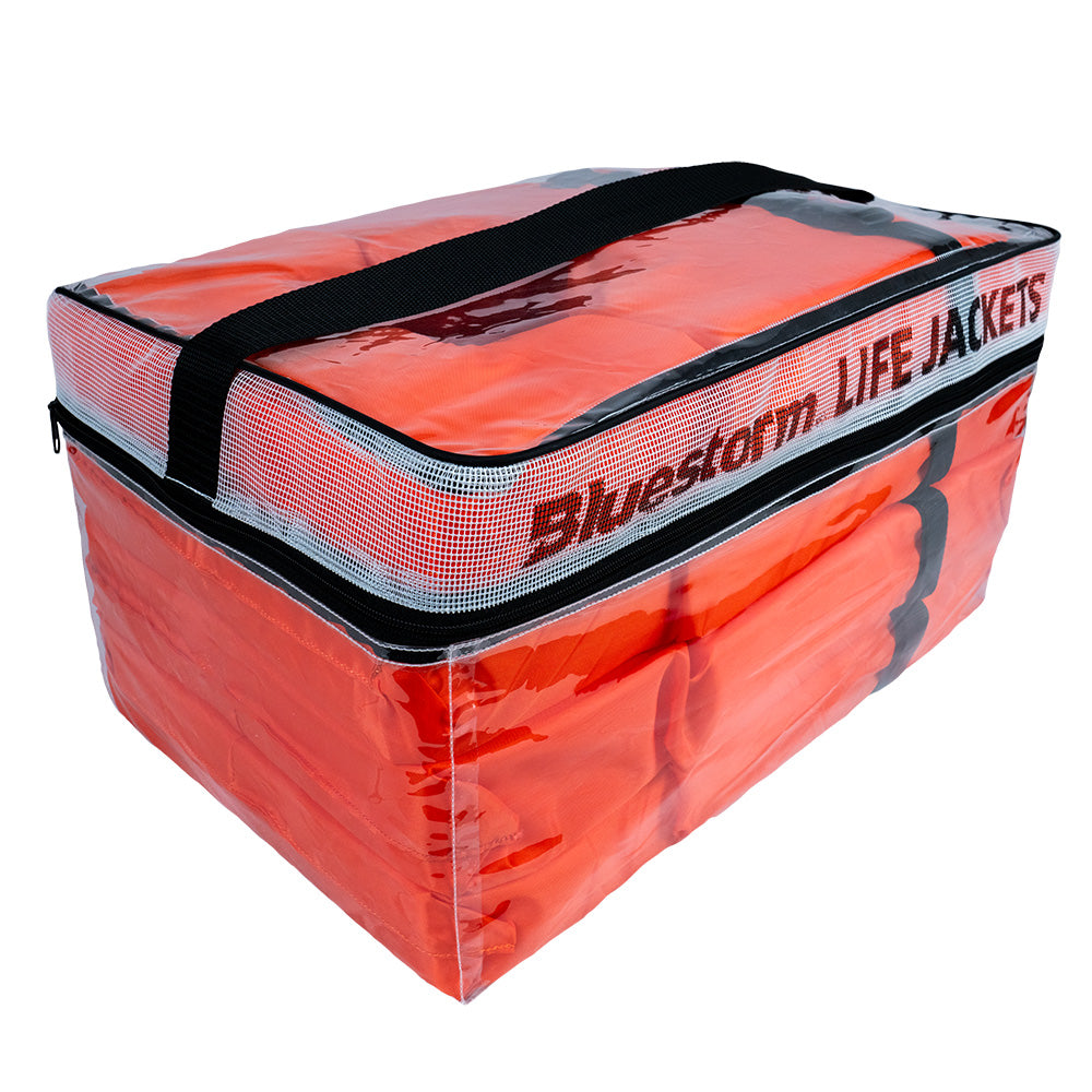 Bluestorm Type II Adult Universal Foam Life Jacket - Orange *4-Pack w/Clear Bag [BS-T2-24-ORG-4]