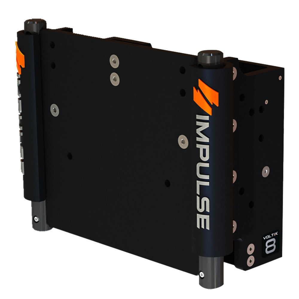 IMPULSE XL 8" Set Back Electric Jack Plate w/Standard Control - Black Anodize [75063-B]