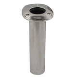 C.E. Smith Flush Mount Rod Holder - 0 Degree - Black Liner w/Drain - No Logo [53670CNA]