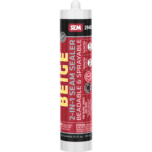 SEM 2-IN-1 Seam Sealer - 9.5oz Tube - Beige [29482]