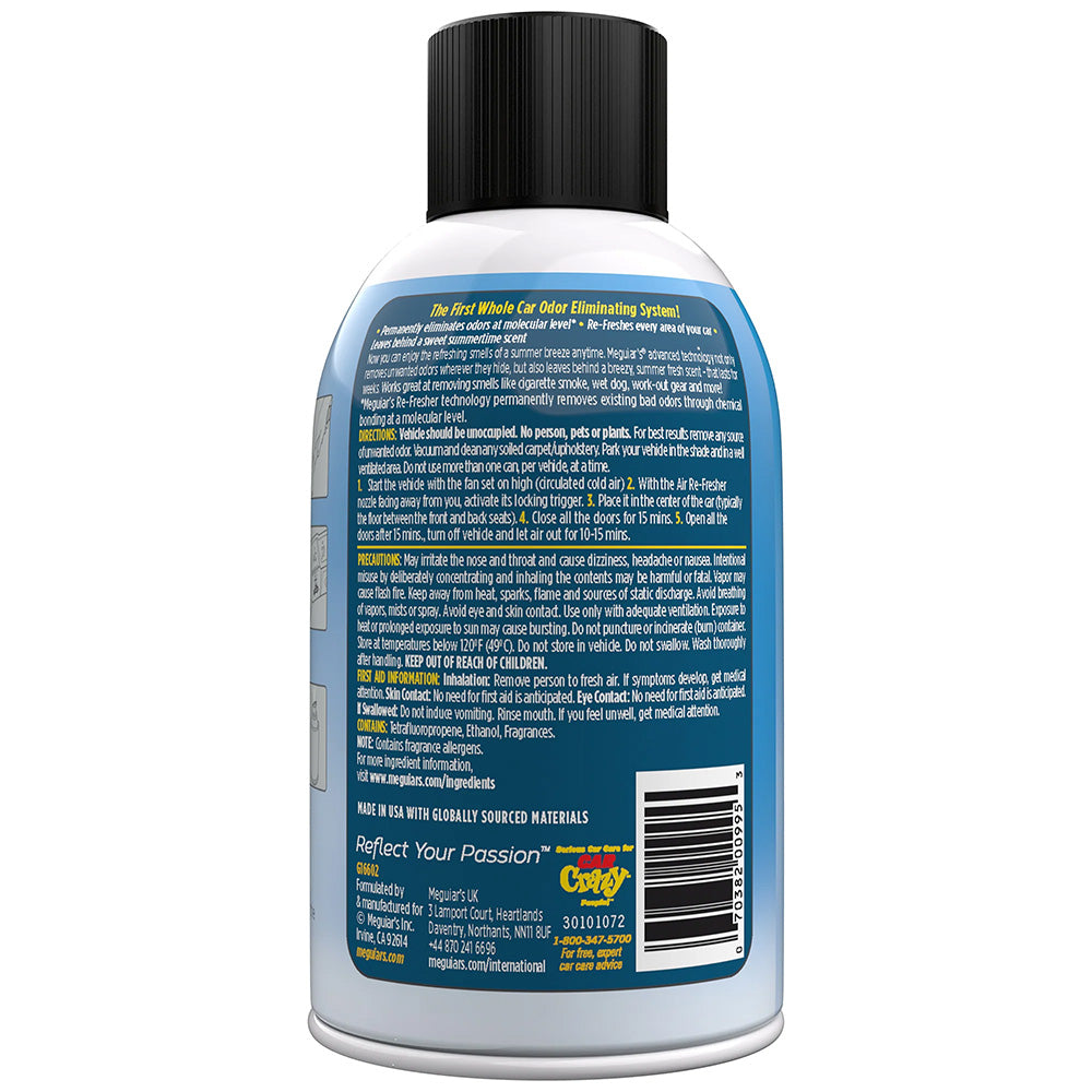 Meguiar's Whole Car Air Refresher Odor Eliminator - Summer Breeze Scent [G16602]