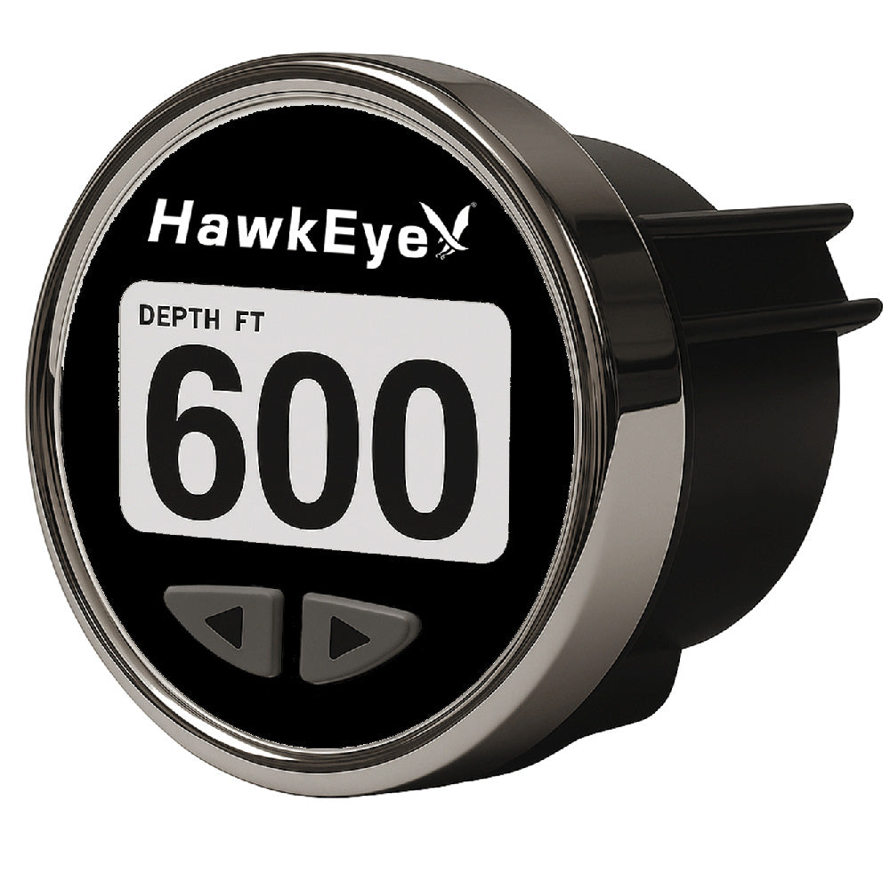 HawkEye DepthTrax Edge In-Dash Depth Finder - HD Color Display - 600' Max Depth - TM Transducer [DT3BX-TM]