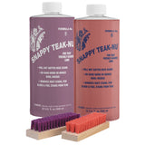Snappy Teak-Nu Kit - 32 oz w/Formula No. 1 - 32 oz, Formula No. 2 - 32 oz,  Bristle Brush [STN-QKIT]