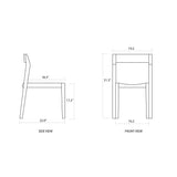 Westminster Teak - Horizon Teak Side Chair Elegant & Stackable - 11901