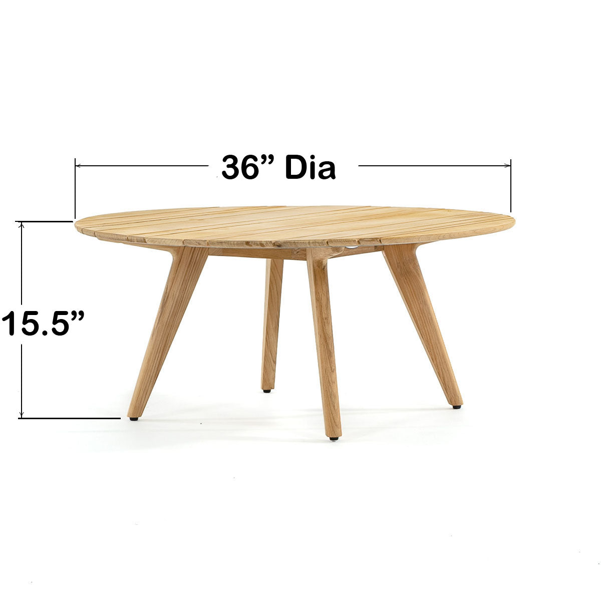 Westminster Teak - Surf Teak Coffee Table 36" Diameter - 14917