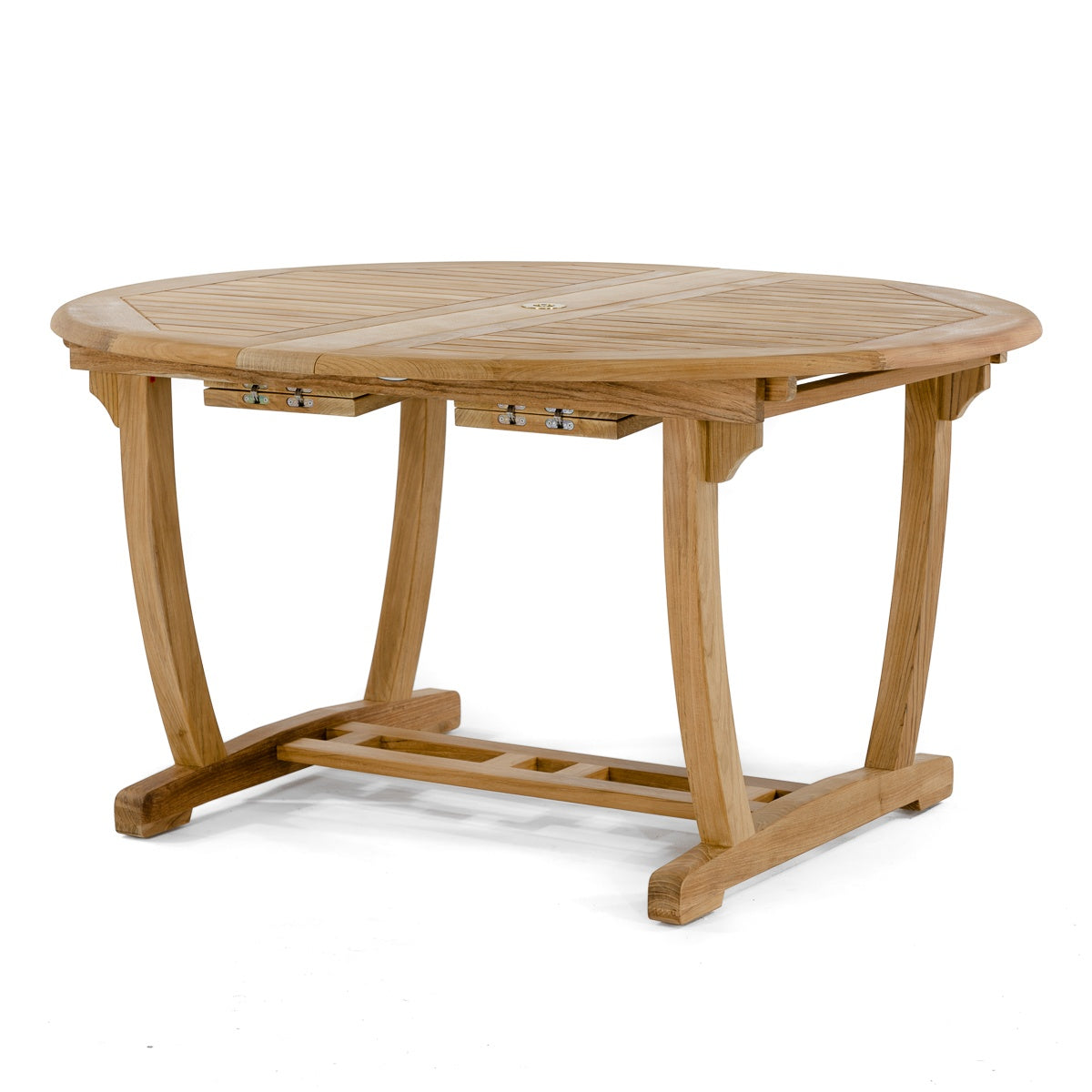 Westminster Teak - Martinique Teak Table Closed 55"; Extends to Oval 65" and 75" - 15548