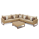 RST Brands - Mili™ 6 Piece Sunbrella® Outdoor Sectional & Table | OP-PESS6-MIL
